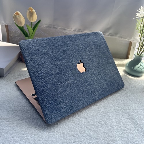 Woven denim leather shell - woven, pu