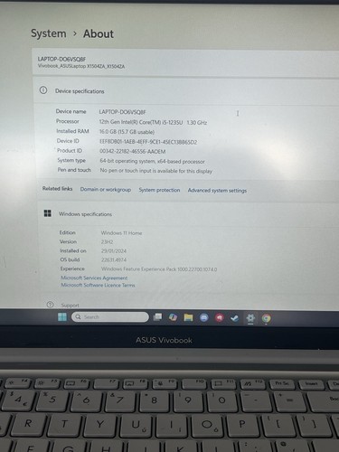 Asus vivobook 12th - 15, i5